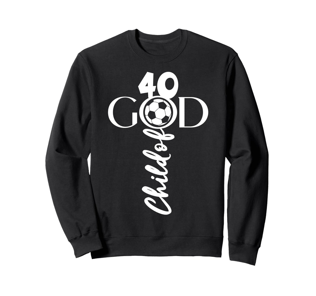 Jesus Christ 40 Years Child God Sweatshirt - Minimalist Print for Adults