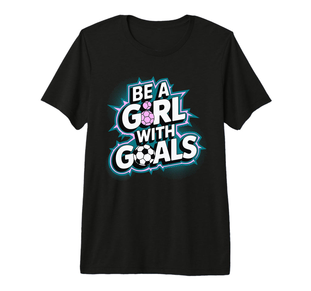 Be Goals Soccer Player Soccer Tri Blend T-Shirt - Novelty Apparel Unisex