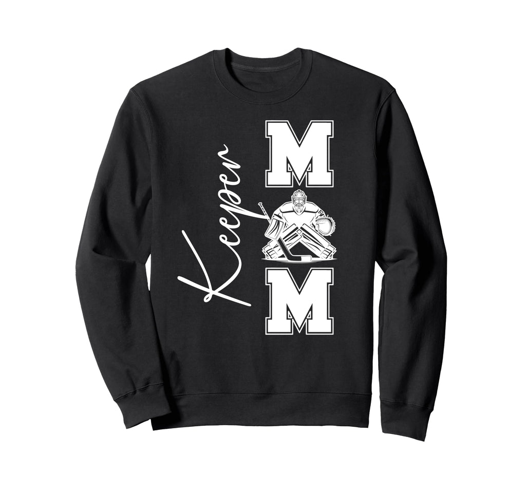 Hockey Keeper Mom Ice Hockey Sweatshirt - Novelty Apparel for Adults