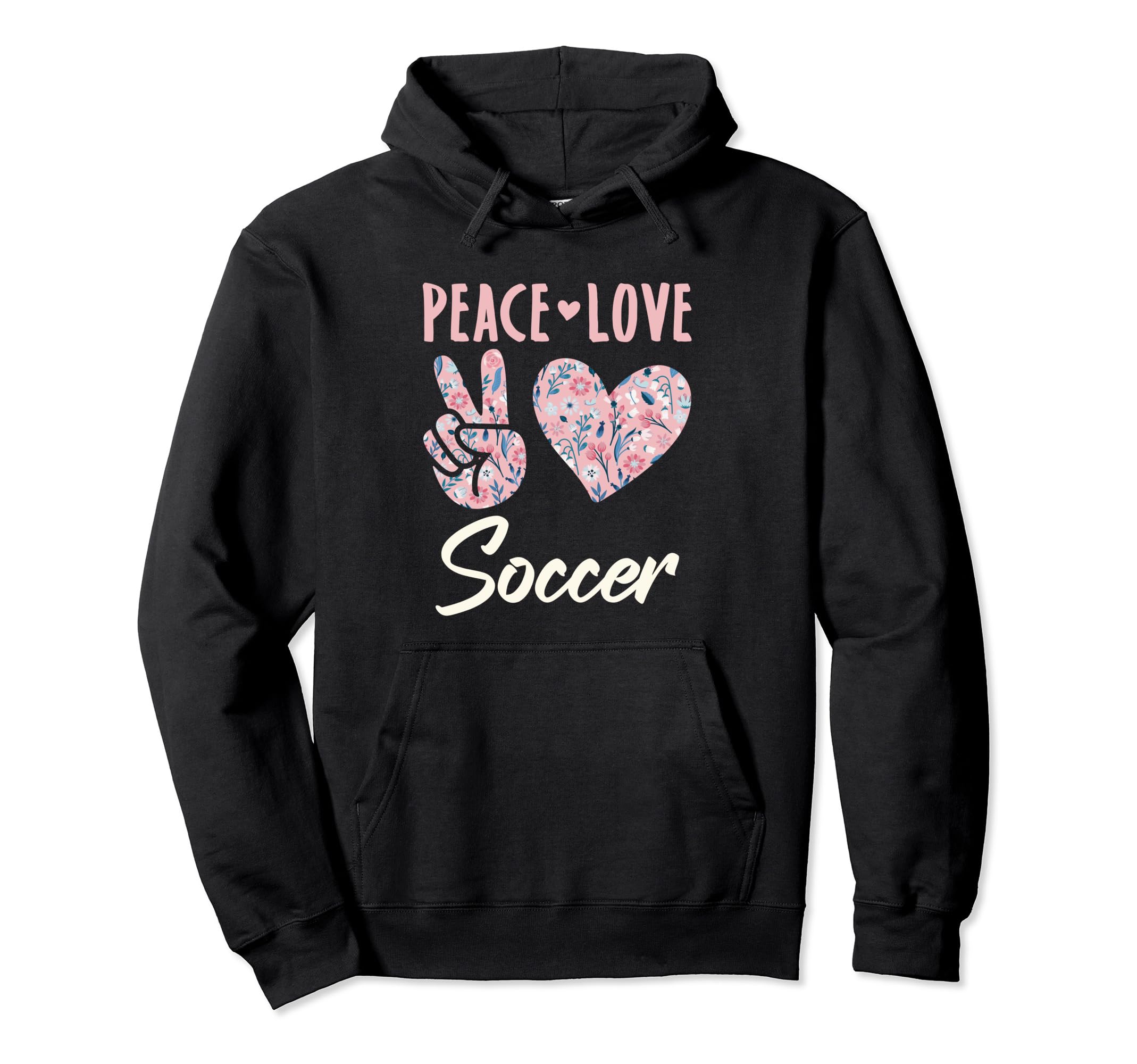 Peace Love Soccer Gifts And Hoodie - Custom Art Print Men Women