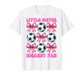 Little Sister Biggest Fan Soccer T-Shirt - Minimalist Print for Adults