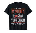 Football 21St Birthday Party Player T-Shirt - Minimalist Print Unisex
