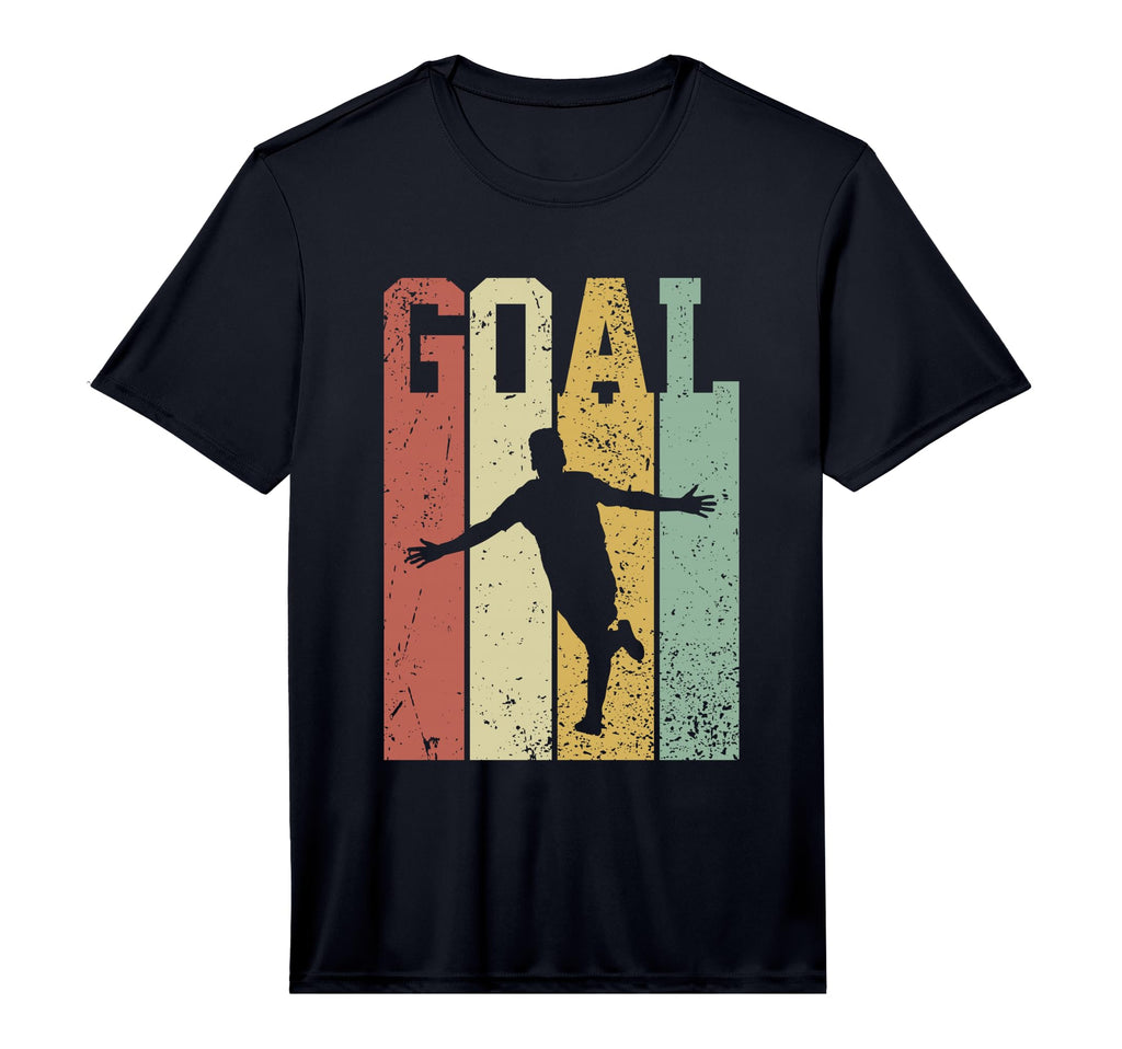 Soccer Player Goal Celebration T-Shirt - Minimalist Print for Adults
