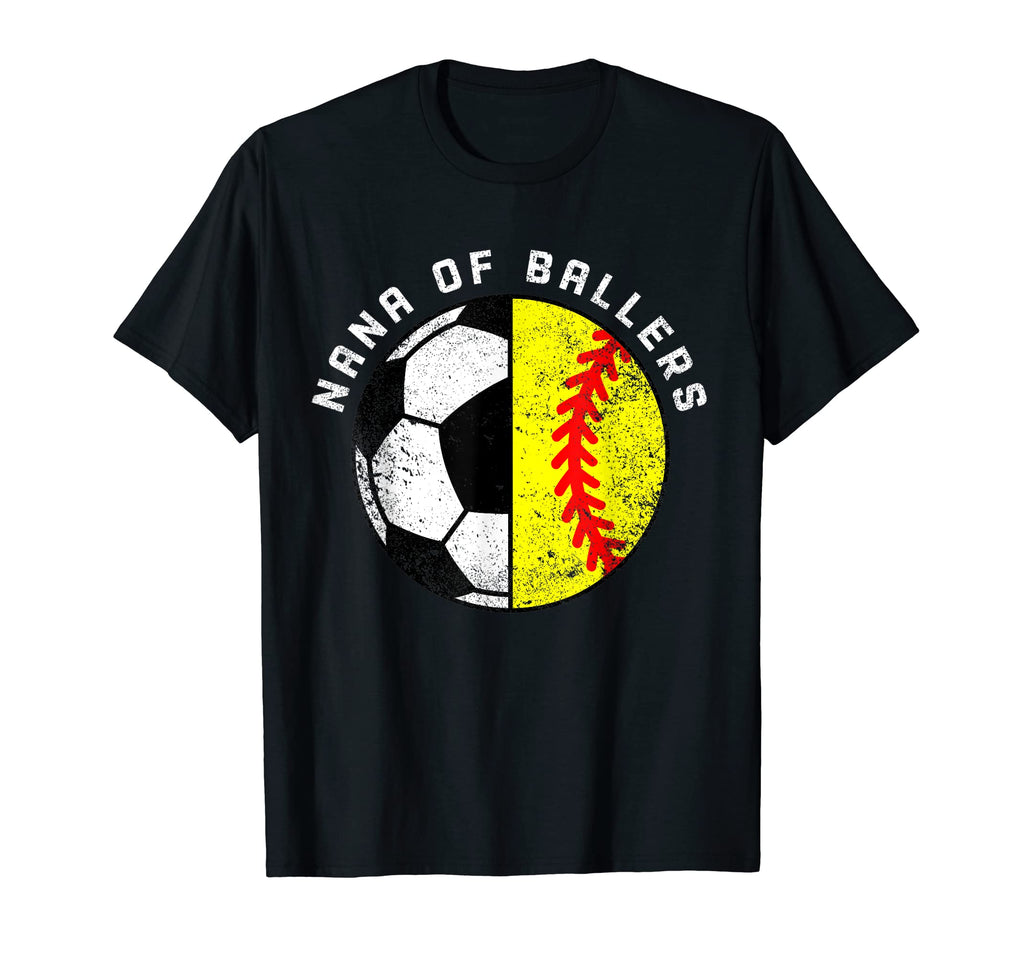 Nana Ballers Funny Soccer Softball Nana T-Shirt - Graphic Print Men Women