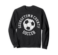 Georgetown County Soccer Distressed Sweatshirt - Aesthetic Graphic Unisex