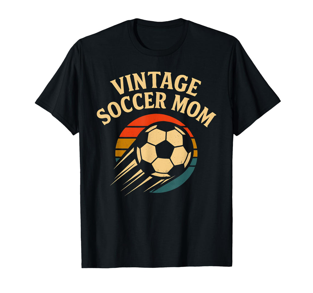 Soccer Mom Distressed Ball T-Shirt - Aesthetic Graphic for Adults