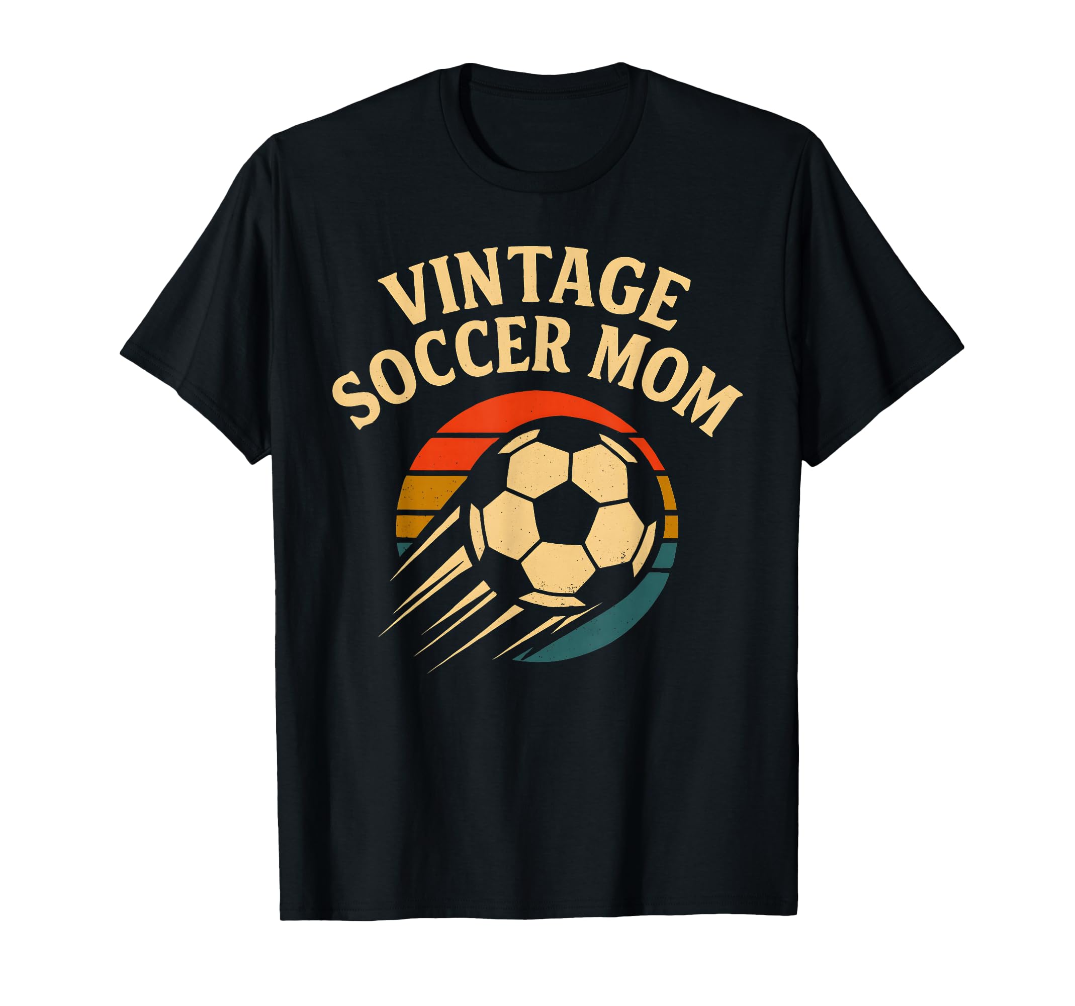 Soccer Mom Distressed Ball T-Shirt - Aesthetic Graphic for Adults