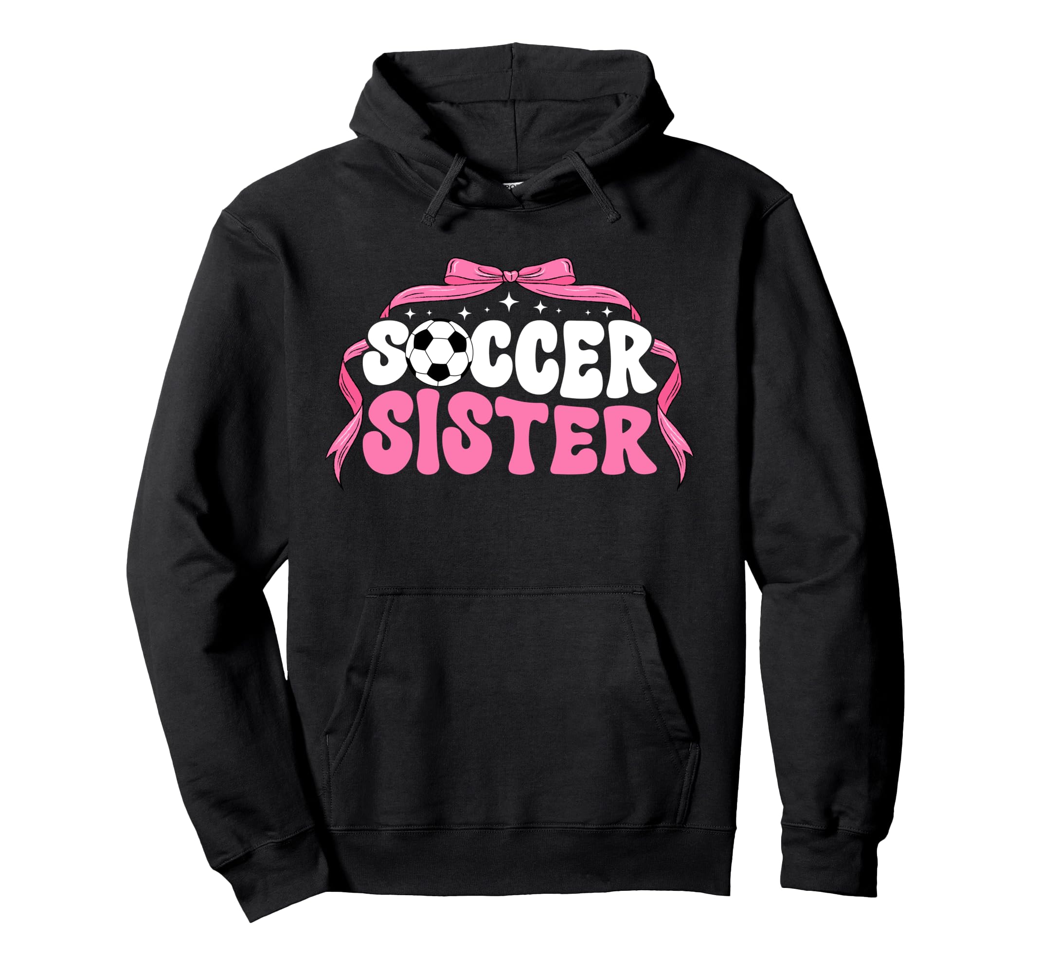 Soccer Sister Coquette Soccer Players Hoodie - Aesthetic Graphic Unisex