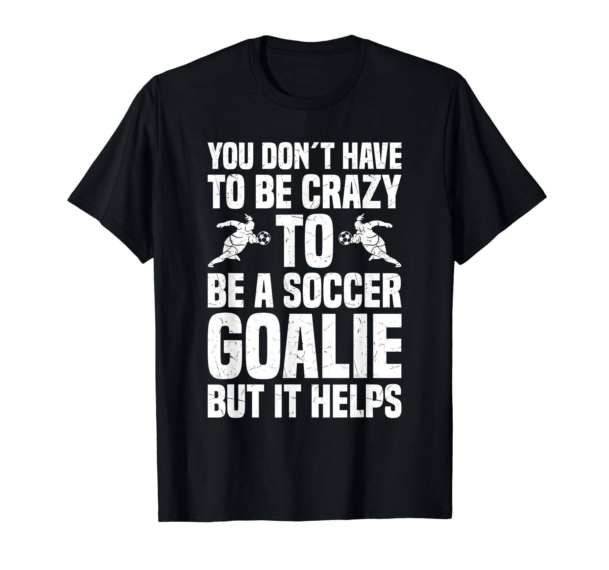 Soccer Goalie Ball Net Soccer T-Shirt - Minimalist Print Unisex