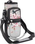 25/32/40/64oz Water Bottle Bag Holder Carrier-Insulated Crossbody Sling Case Sleeve with Strap & Pockets for Men Women Gym Cycling Travel Walking Hiking Camping