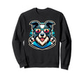 Border Collie Dog Soccer Player Sweatshirt - Graphic Print Men Women