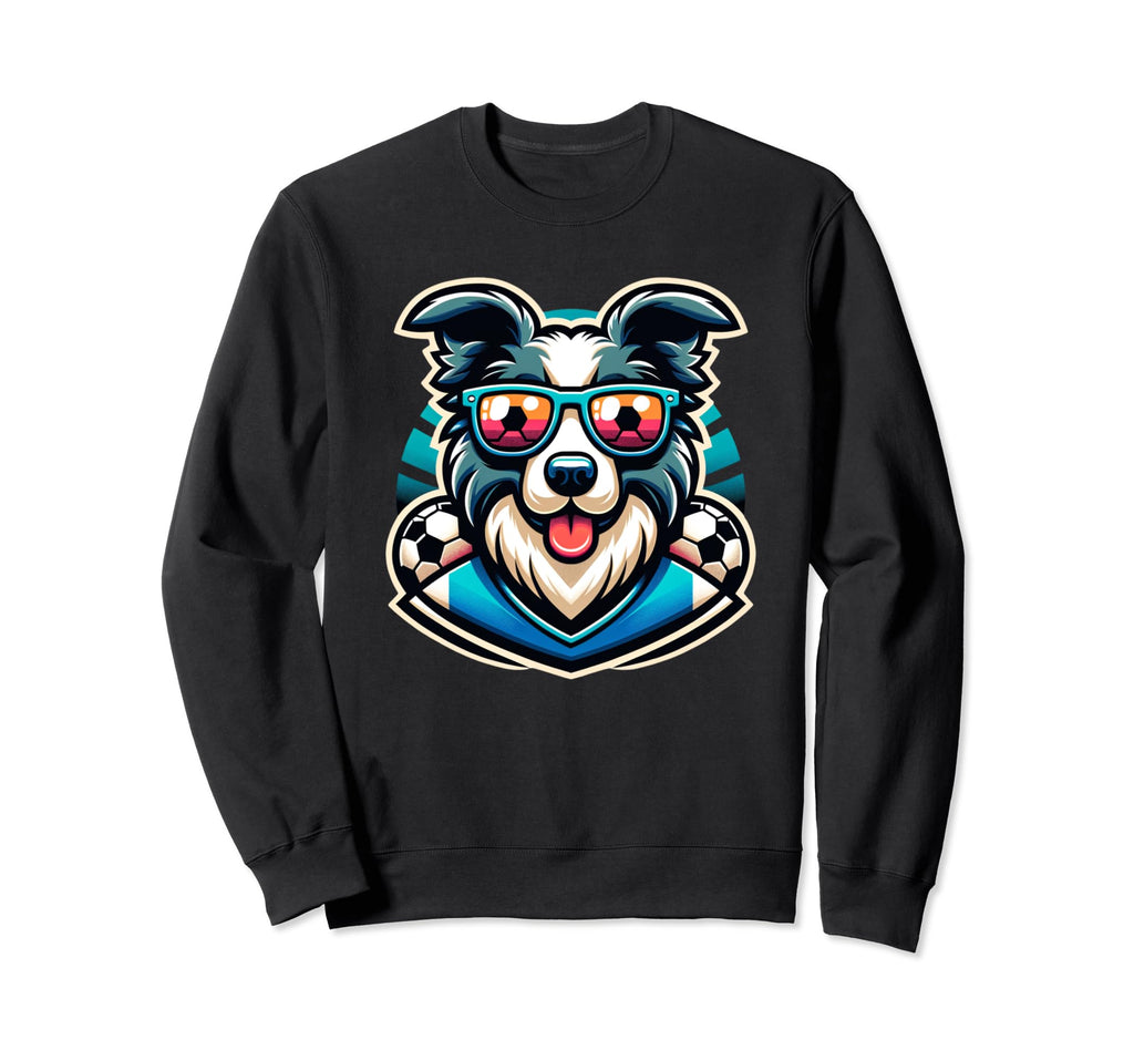 Border Collie Dog Soccer Sweatshirt - Casual Everyday Wear Men Women