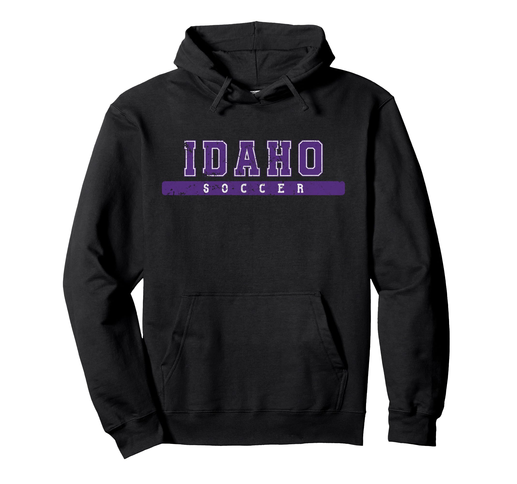 Idaho Soccer Purple Text Hoodie - Graphic Print Men Women