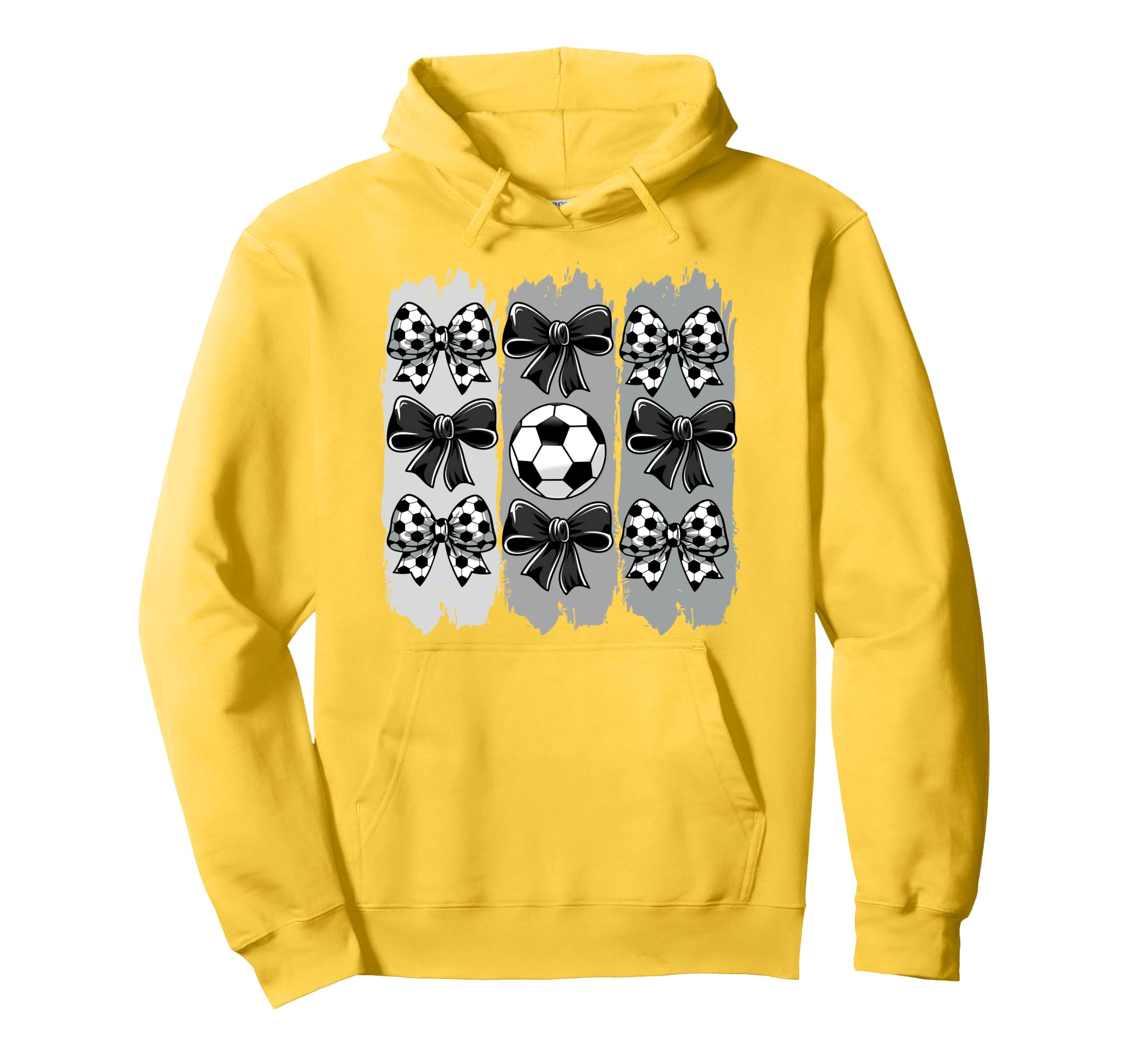 Soccer Coquette Bow Soccer Ball Hoodie - Streetwear Style for Adults