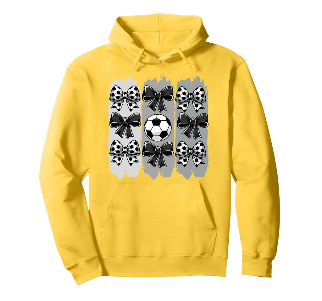 Soccer Coquette Bow Soccer Ball Soccer Hoodie - Trendy Graphic Men Women