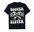 Soccer Sister Funny Coquette Bow T-Shirt - Trendy Graphic for Adults