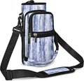 25/32/40/64oz Water Bottle Bag Holder Carrier-Insulated Crossbody Sling Case Sleeve with Strap & Pockets for Men Women Gym Cycling Travel Walking Hiking Camping
