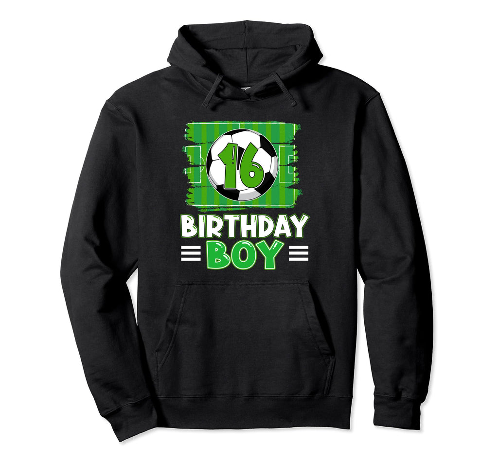 16 Year Old Birthday Soccer 16Th Party Hoodie - Graphic Print Men Women