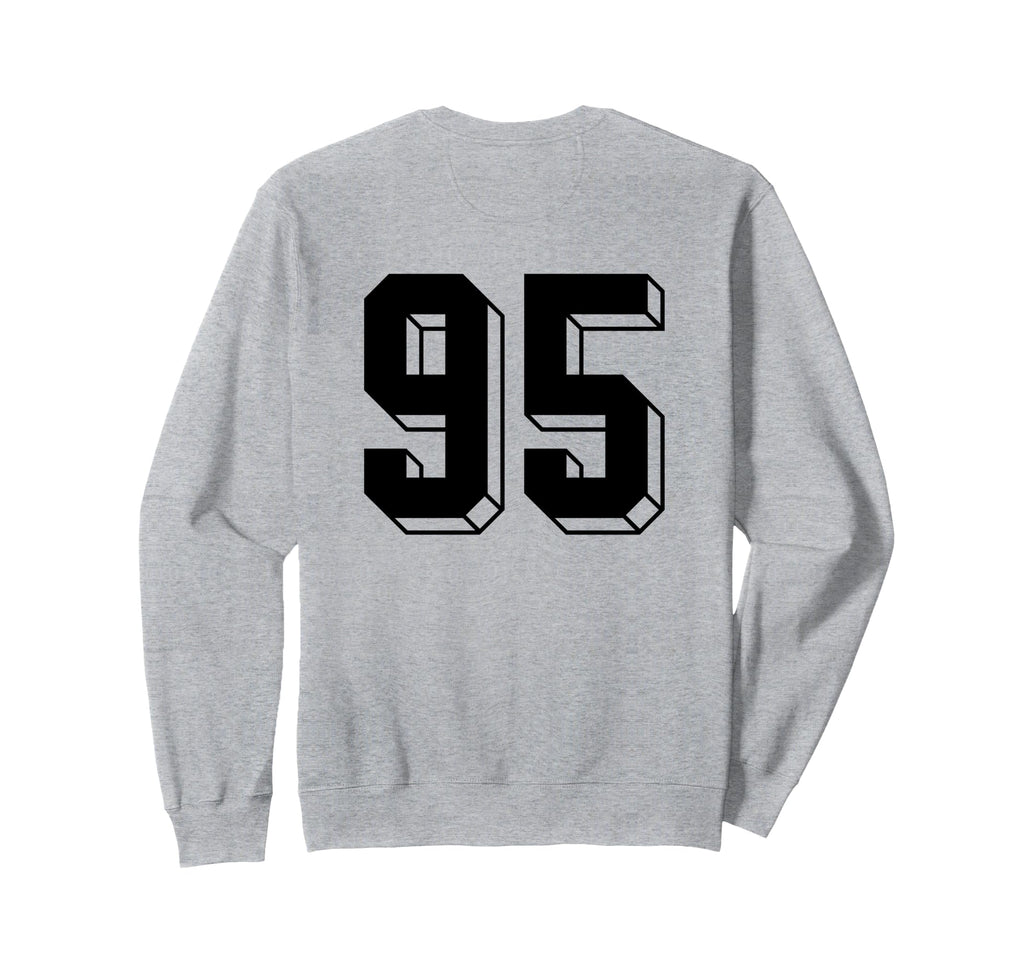 Number 95 Backside 80S 90S Team Sweatshirt - Novelty Apparel Men Women
