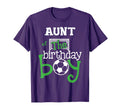 Aunt Birthday Soccer Player Bday Team T-Shirt - Custom Art Print Unisex