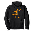 Bitcoin Soccer Player Distressed Football Hoodie - Graphic Print Men Women