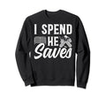 He Saves Hockey Goalkeeper Dad Sweatshirt - Streetwear Style for Adults