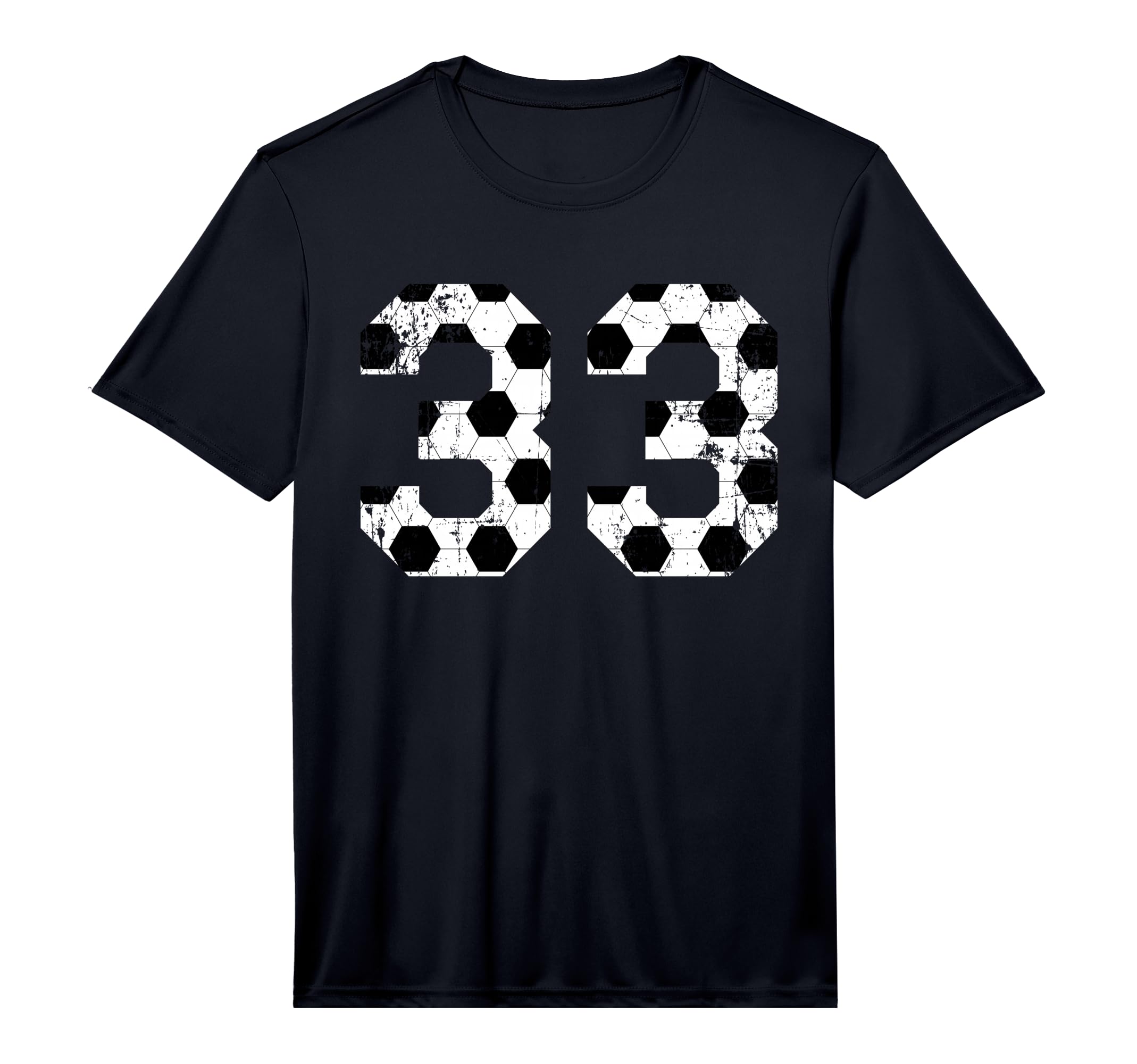 Soccer 33 Jersey Number Performance T-Shirt - Streetwear Style Men Women