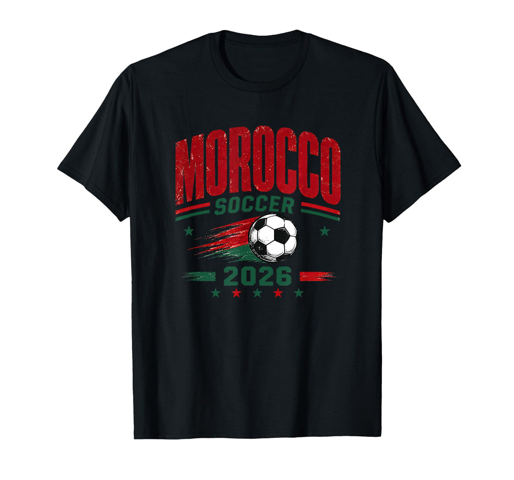 Morocco Soccer Teams Game Football T-Shirt - Novelty Apparel Men Women