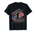 American Flag Soccer Equipment Player T-Shirt - Graphic Print Unisex