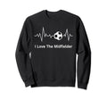 Soccer Mamas I Love Midfielder Sweatshirt - Unique Graphic Men Women