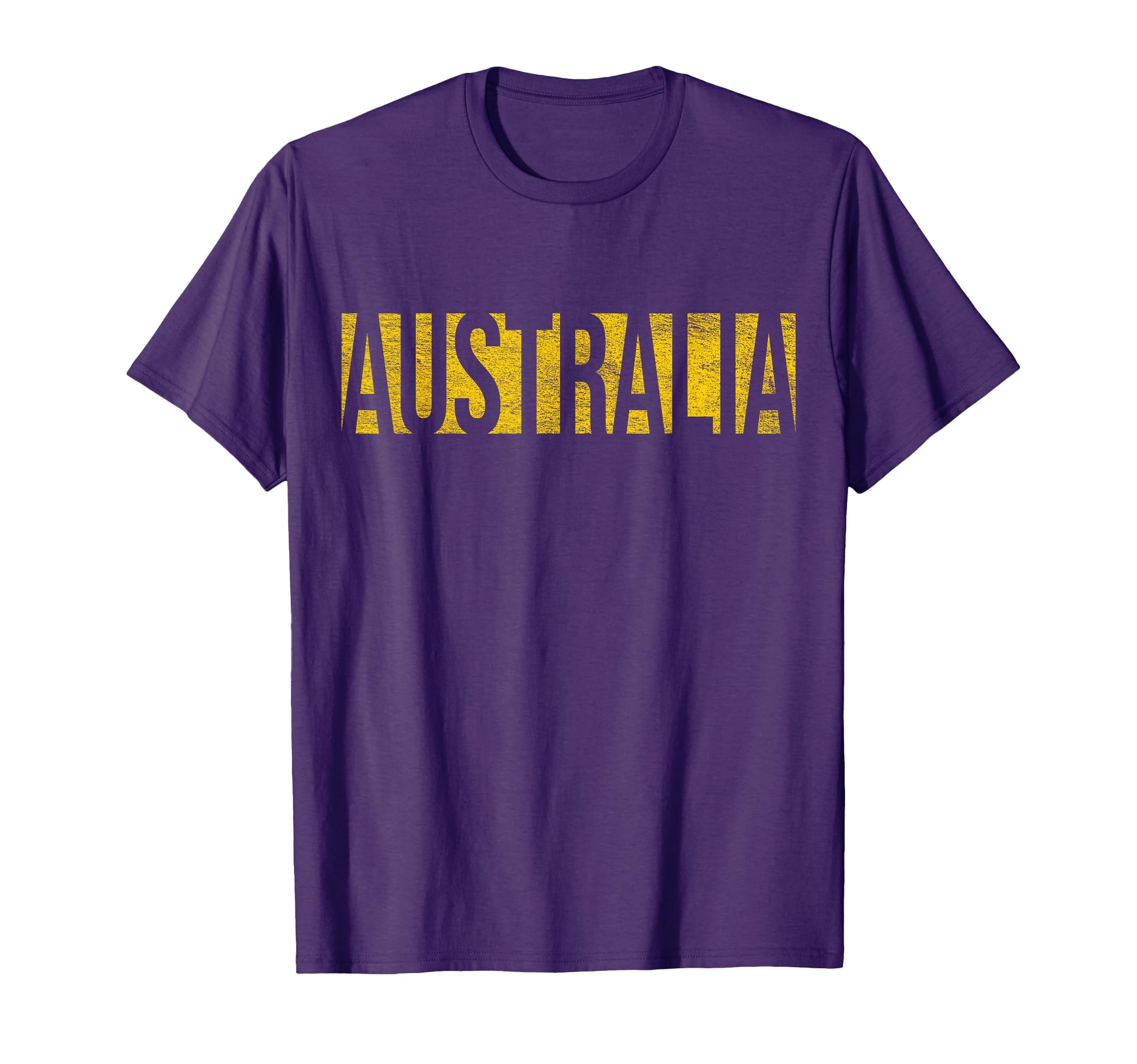 Australia Green And Yellow Athletic T-Shirt - Trendy Graphic Men Women