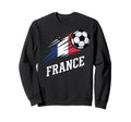 France Soccer Fan Flag Football Sweatshirt - Fun Novelty Design Men Women