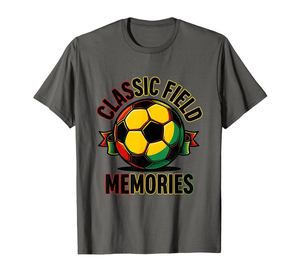 Soccer Ball Field Memories T-Shirt - Unique Graphic Men Women