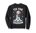 Tis Season Snowman Soccer Player Sweatshirt - Custom Art Print for Adults