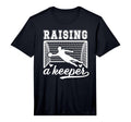 Mens Raising Soccer Keeper Mom Soccer T-Shirt - Fun Novelty Design Unisex