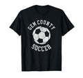Gem County Soccer Distressed 90S T-Shirt - Fun Novelty Design for Adults