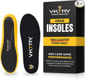 VKTRY Gold for Non-Cleated Shoes - Carbon Fiber Performance Insoles - Customized Athletic Inserts for Sports Basketball Volleyball Running & More | Shock Absorption US M13.5-14, W15.5-16, 121-170lbs