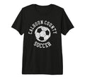 Calhoun County Soccer Distressed 90S T-Shirt - Trendy Graphic Men Women
