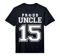 Number 15 Custom Proud Soccer T-Shirt - Casual Everyday Wear for Adults