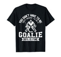 Ice Hockey Funny Hockey Goalie T-Shirt - Fun Novelty Design for Adults