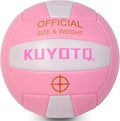 KUYOTQ Official Size 5 in&Outdoor Beach Volleyball,3MM Thickened Surface Soft Leather Youth Womens Mens Volleyball for Game Gym Training(Deflated)