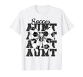 Soccer Aunt Auntie Coquette Bow T-Shirt - Streetwear Style for Adults