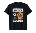 I Just Want To Play Soccer And Pet T-Shirt - Aesthetic Graphic for Adults