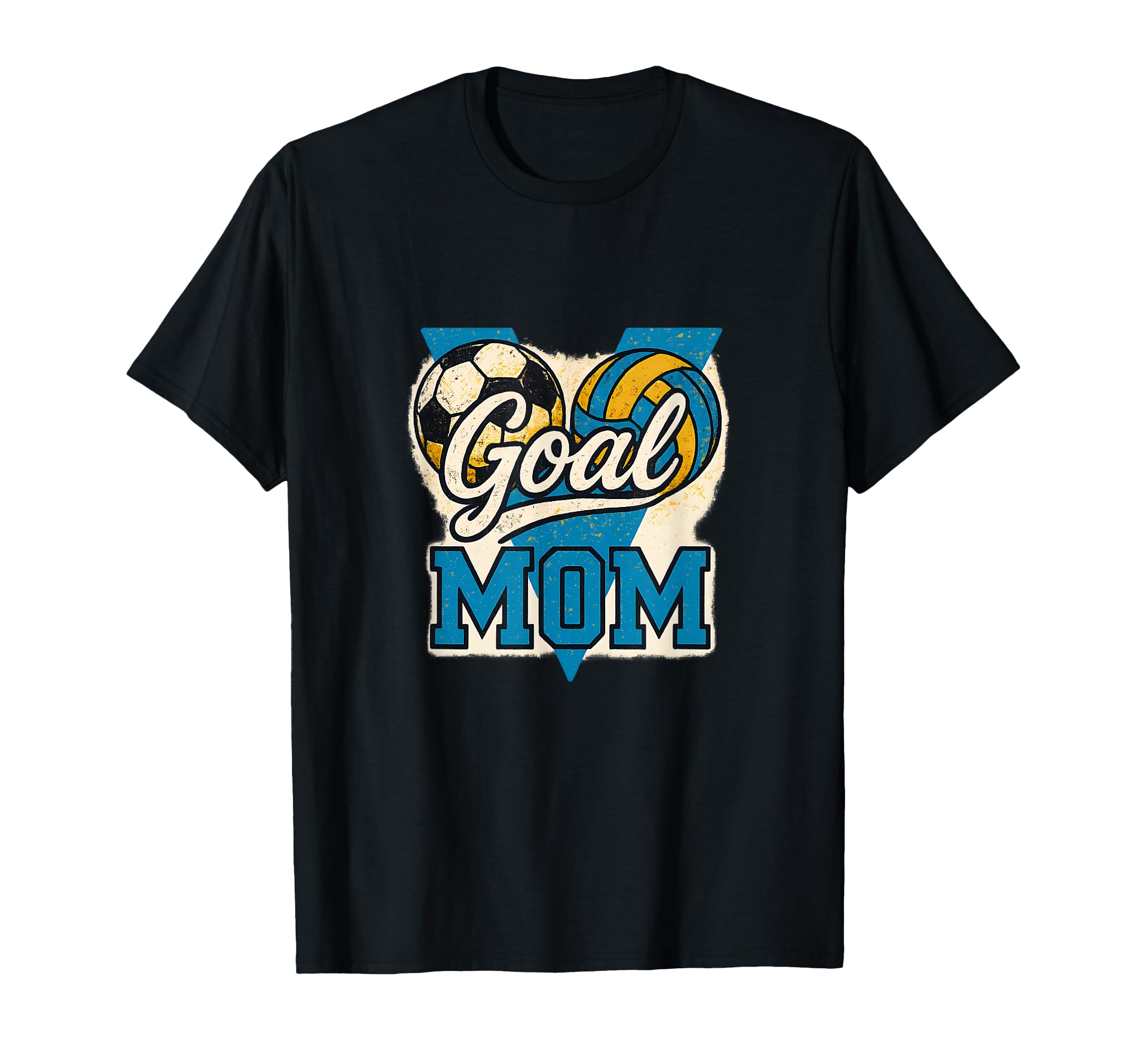 Soccer Volleyball Mom Vshape Balls T-Shirt - Novelty Apparel Unisex