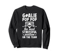 Funny Hockey Goalie Pop Pop Ice Sweatshirt - Aesthetic Graphic for Adults