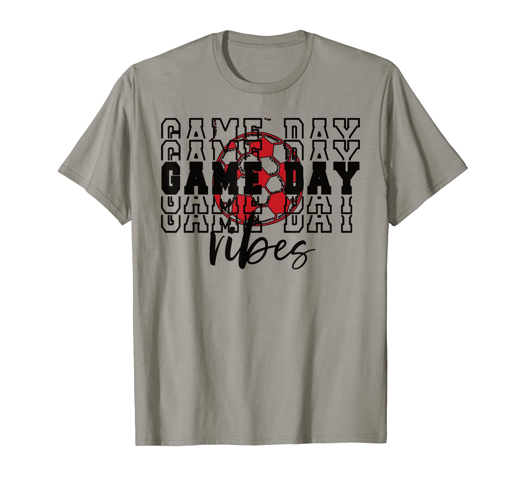 Game Day Vibes Soccer Game Day T-Shirt - Minimalist Print Men Women