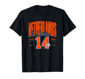 Netherlands Football 14 Soccer Lovers Match T-Shirt - Graphic Print Unisex