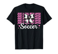 Just Who Loves Soccer Coquette Bow T-Shirt - Custom Art Print Unisex