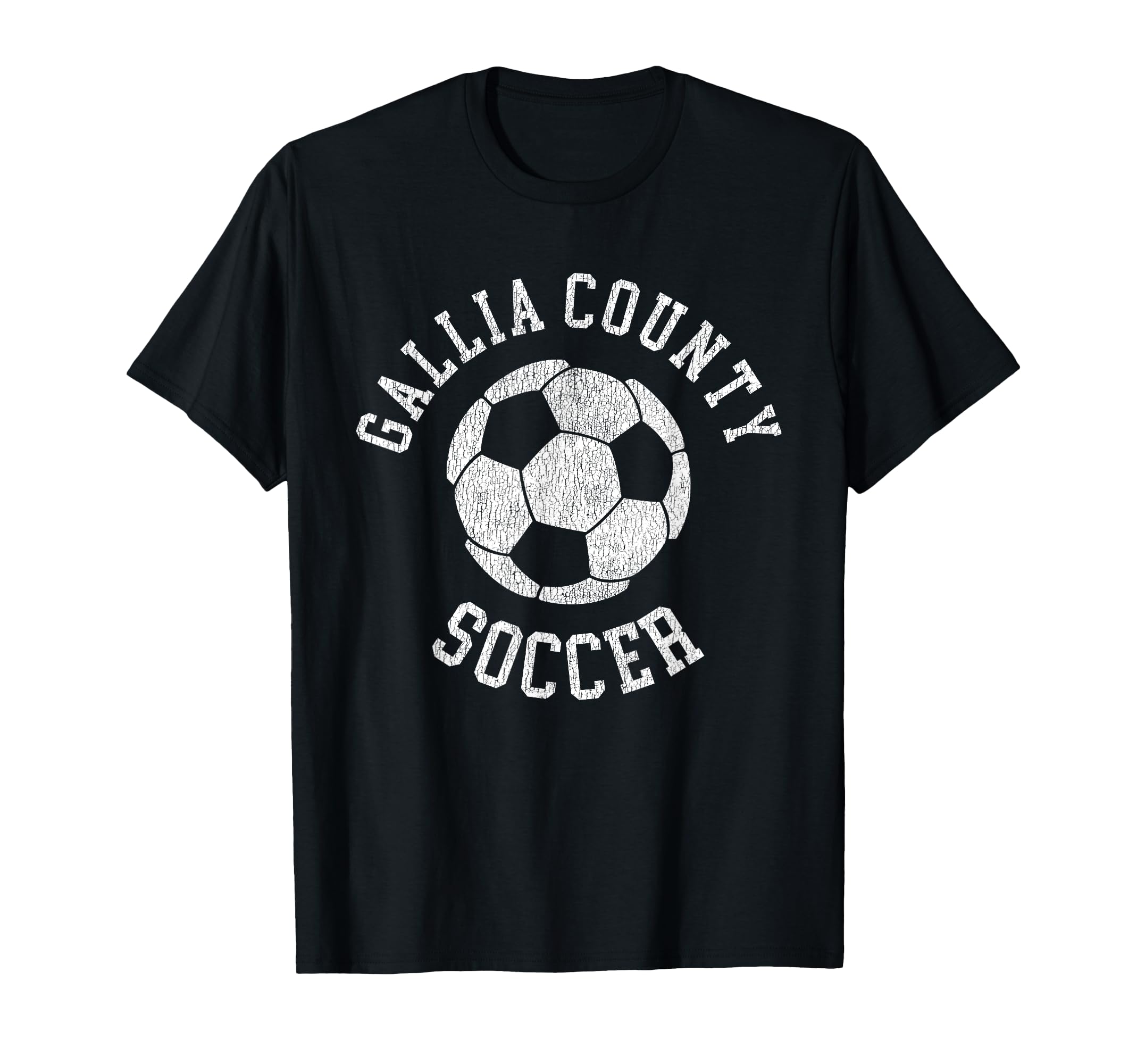 Gallia County Soccer Distressed 90S T-Shirt - Streetwear Style Men Women
