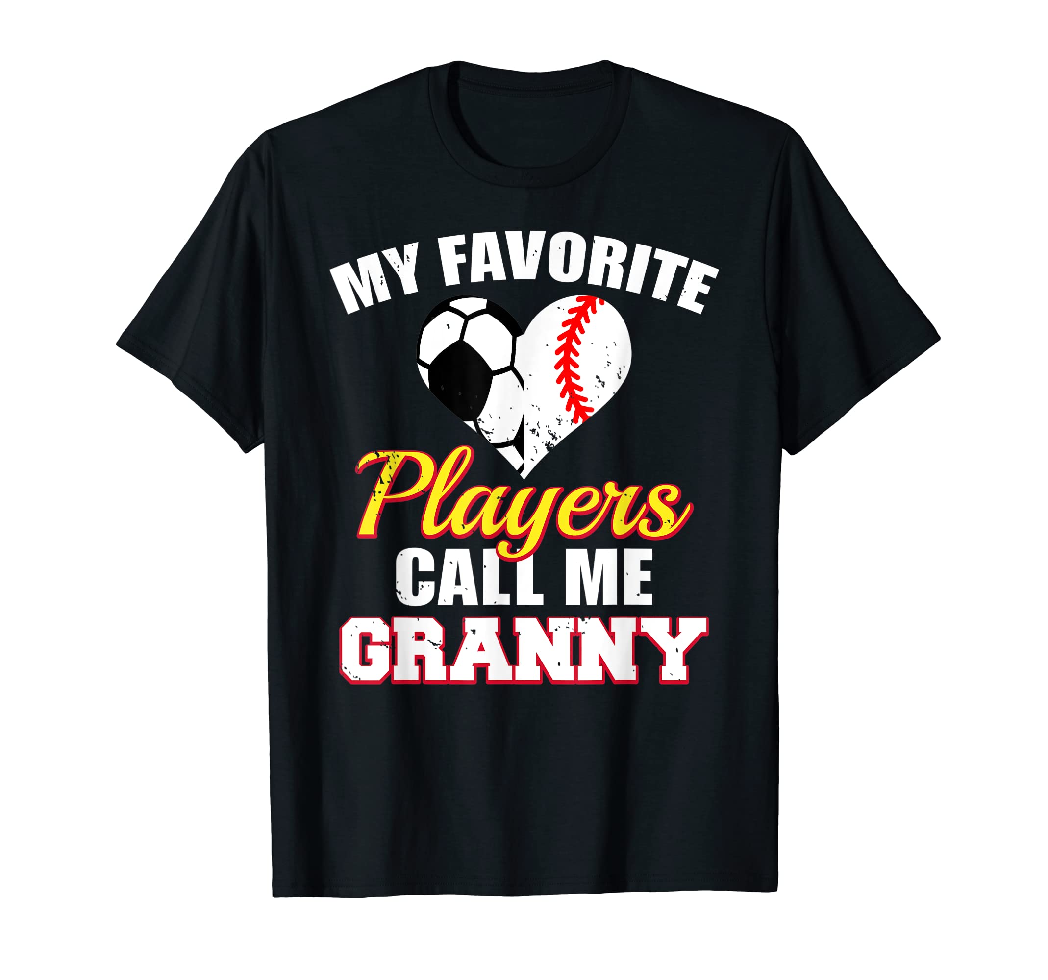 My Favorite Players Call Me Granny T-Shirt - Custom Art Print Men Women